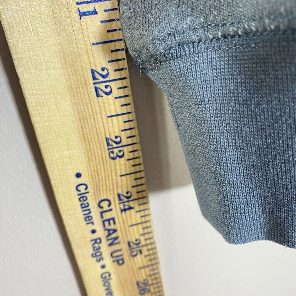 On The Byas Sweatshirt Men Large Gray Cotton Blend Pocket Crew Neck Lightweight - Picture 9 of 10